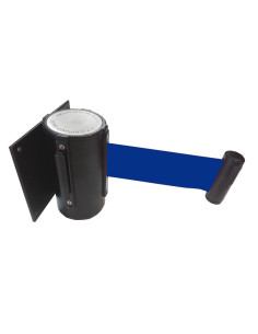FIJACION MURAL LACADA NEGRA CON CINTA AZUL EXTENSIBLE 2MT.