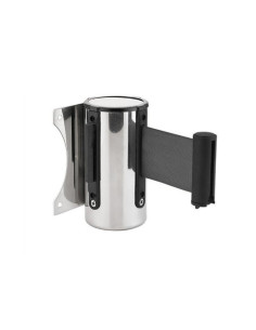 FIJACION MURAL PARED INOX CON CINTA NEGRA EXTENSIBLE DE 3MT