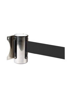 FIJACION MURAL INOX CON CINTA NEGRA EXTENSIBLE DE 2MT