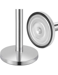 2 POSTES SEPARADORES INOXIDABLE PARA CORDÓN TEMINACION PLANA 2